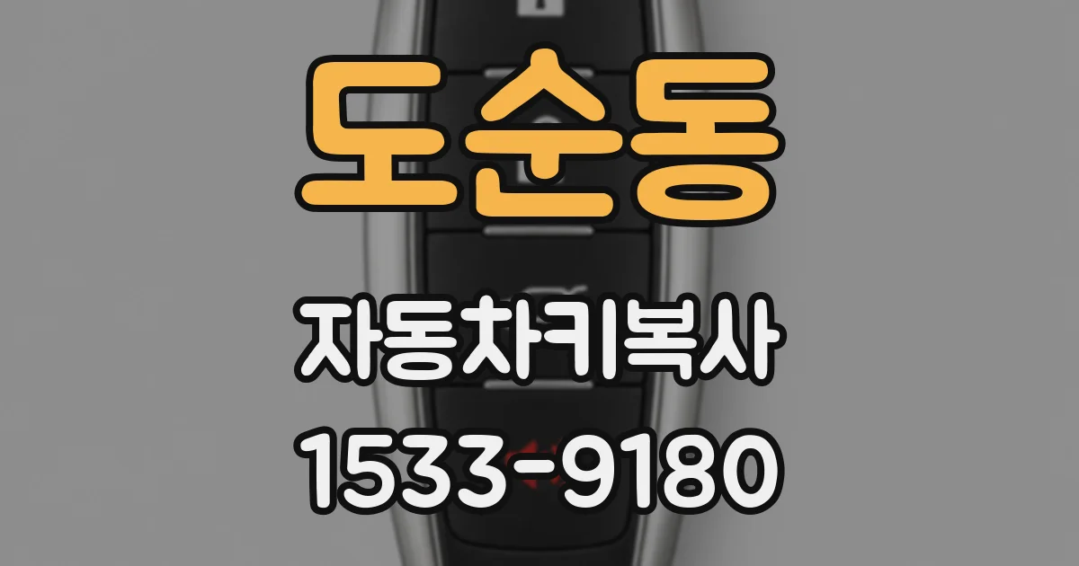 도순동 자동차키복사