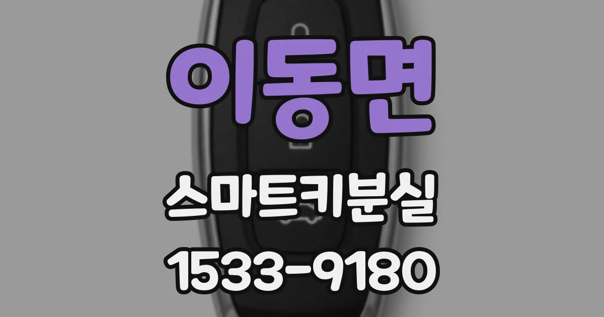 이동면 스마트키분실