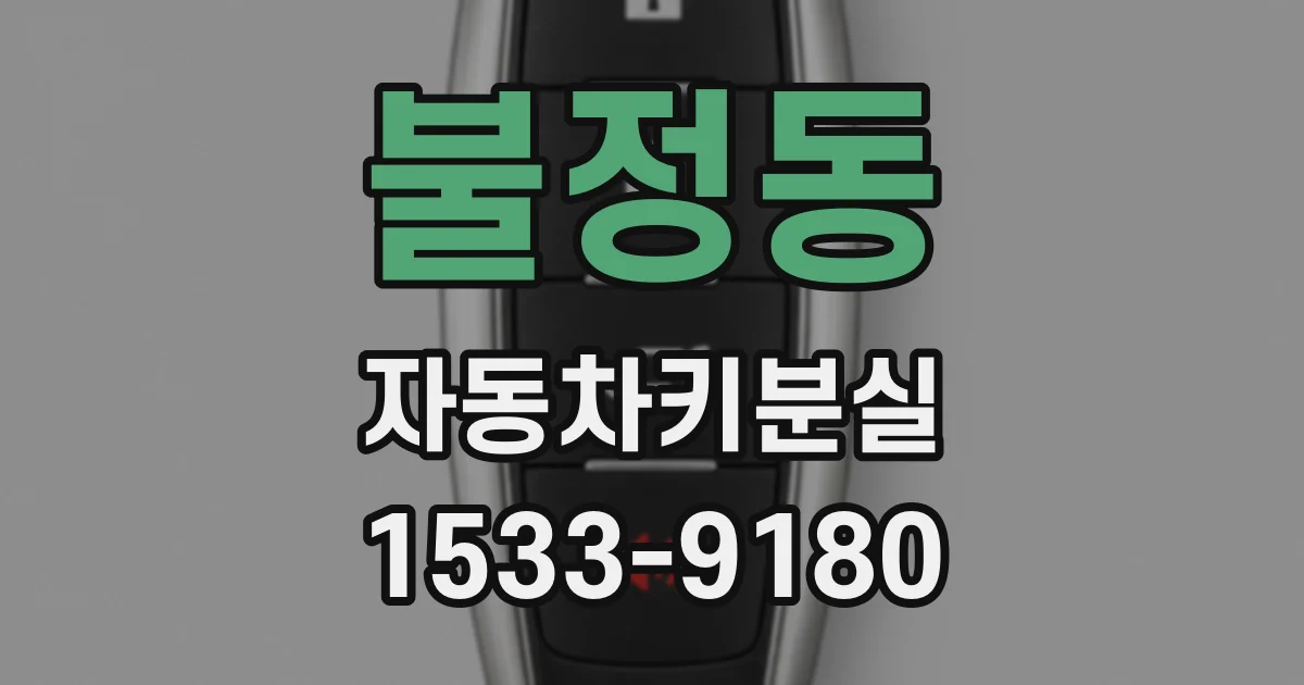 불정동 자동차키분실