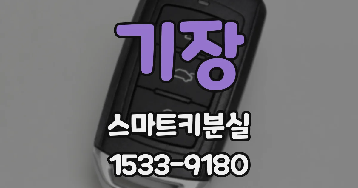 기장 스마트키분실