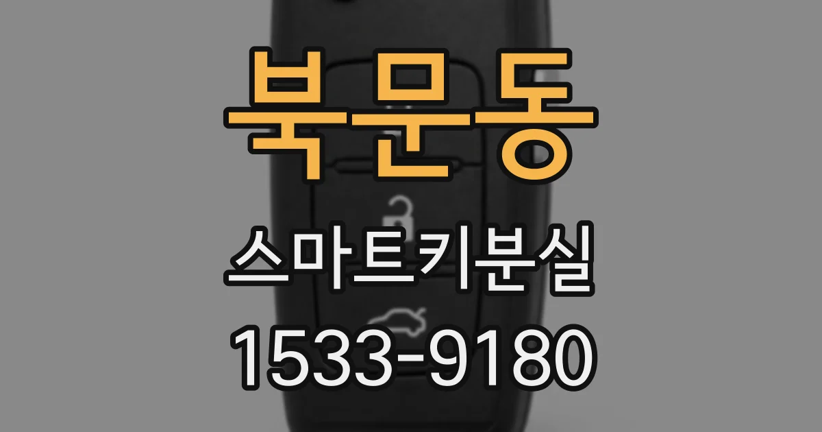 북문동 스마트키분실