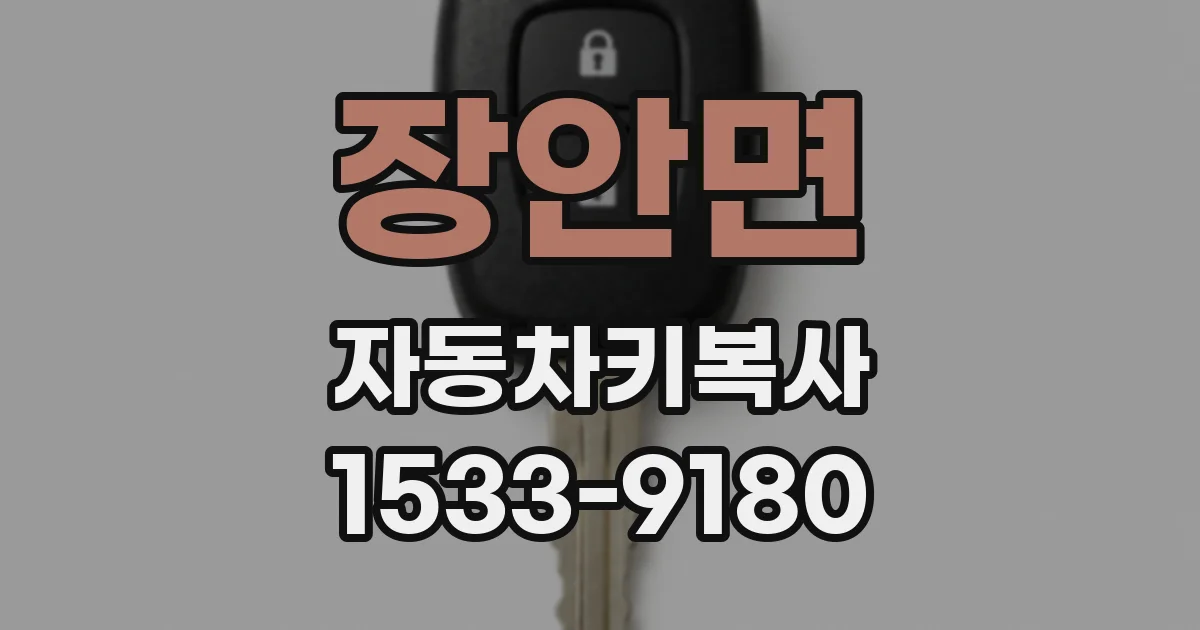 장안면 자동차키복사