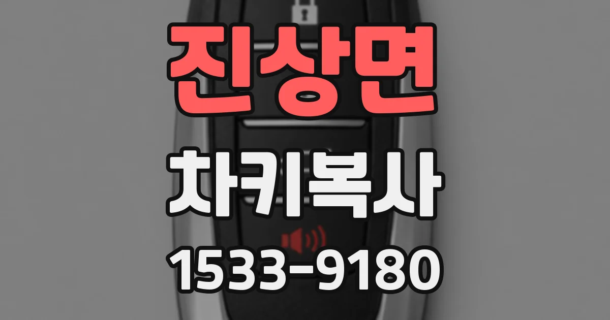 진상면 차키복사