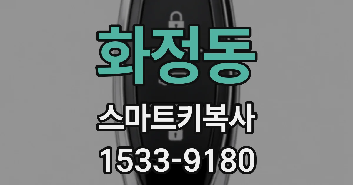 화정동 스마트키복사