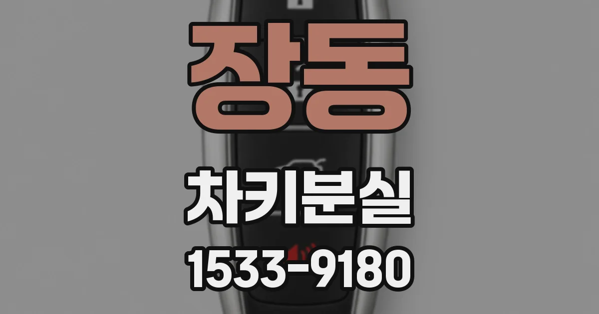 장동 차키분실