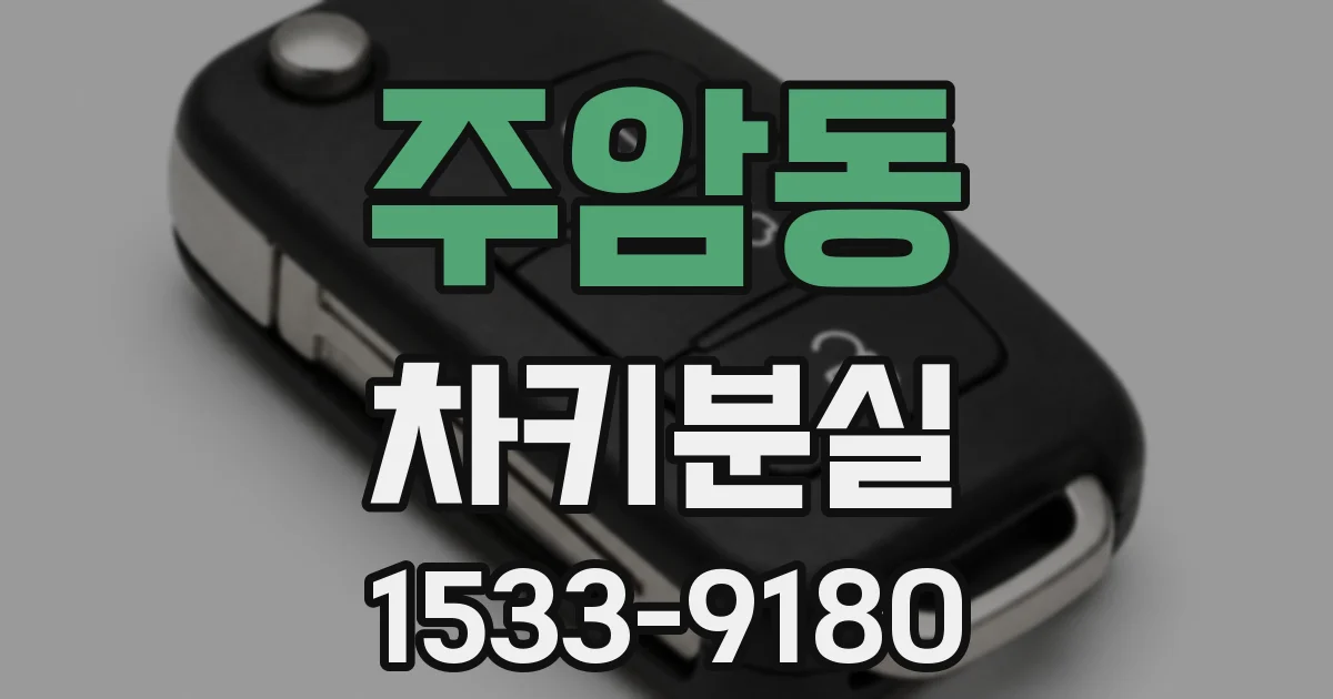 주암동 차키분실