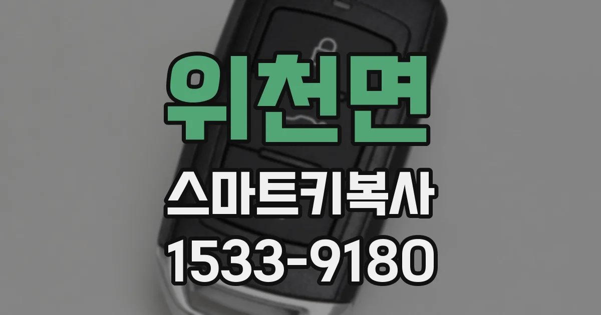 위천면 스마트키복사