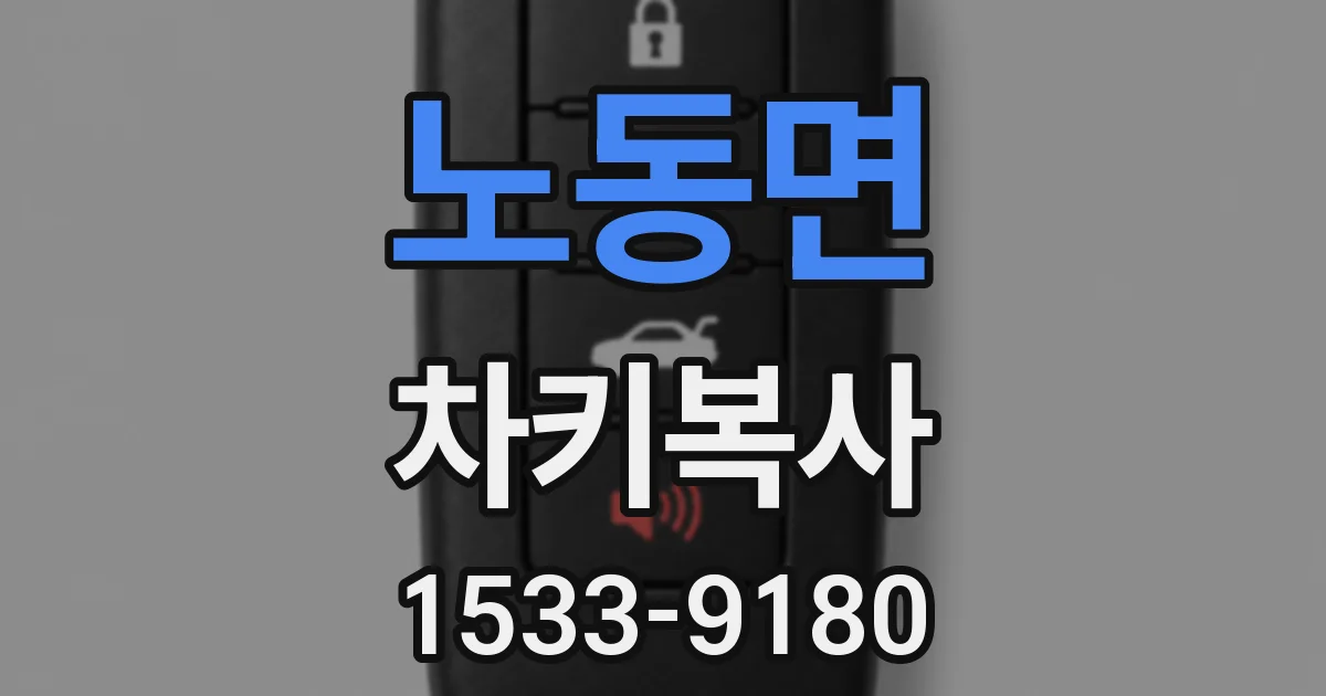 노동면 차키복사