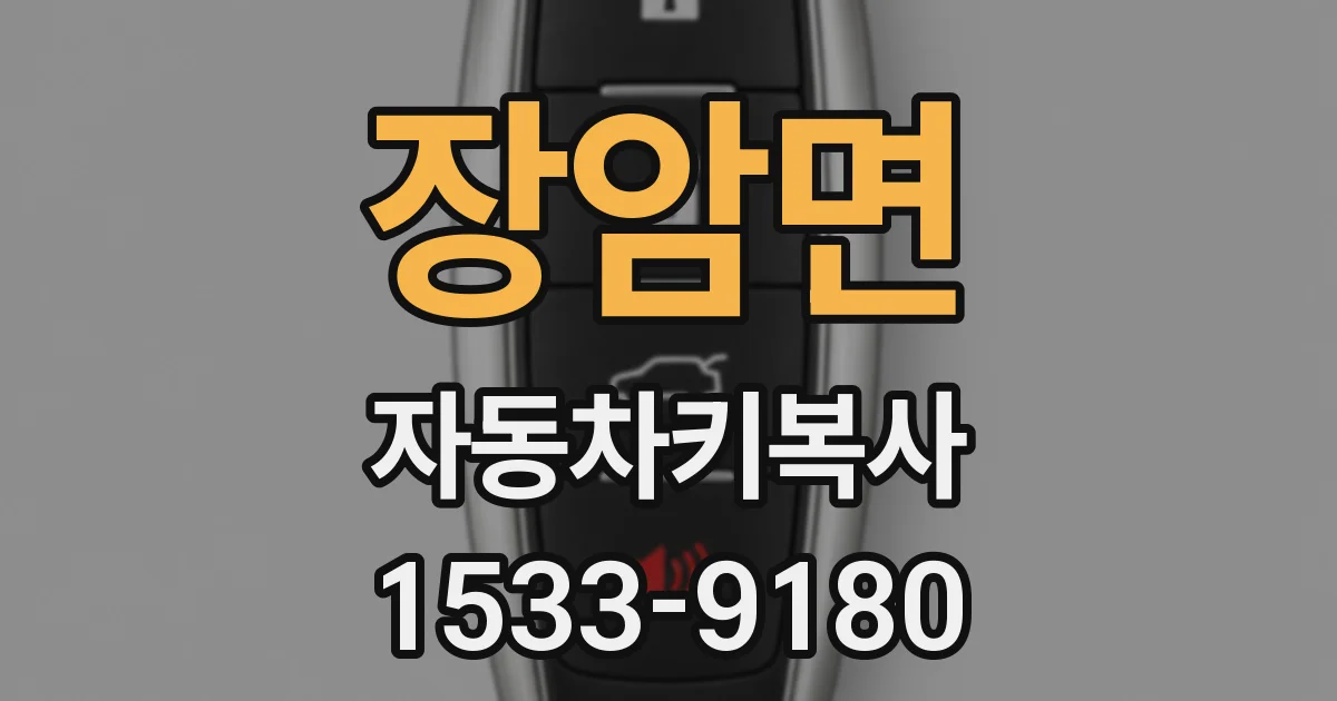 장암면 자동차키복사