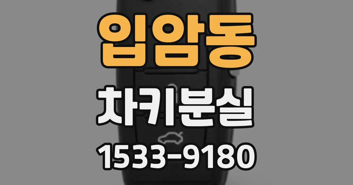 입암동 차키분실