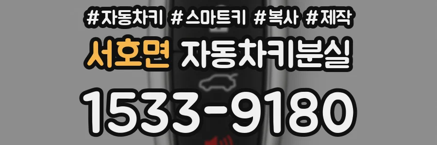 서호면 자동차키분실