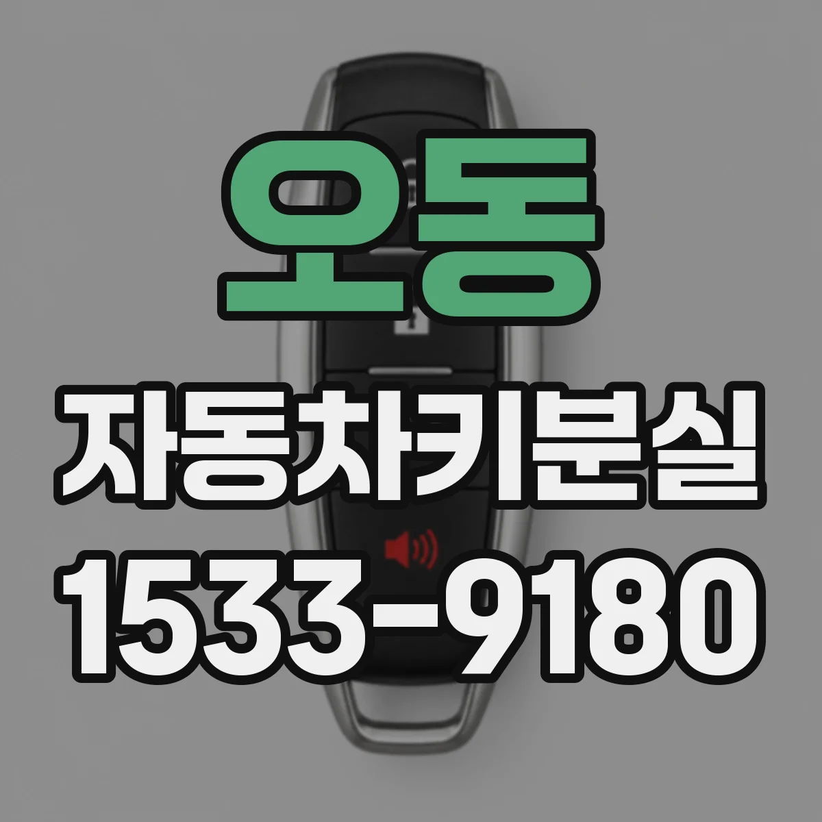 오동 자동차키분실