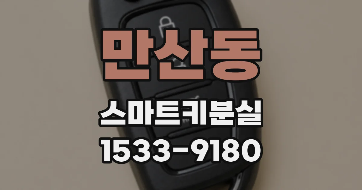 만산동 스마트키분실