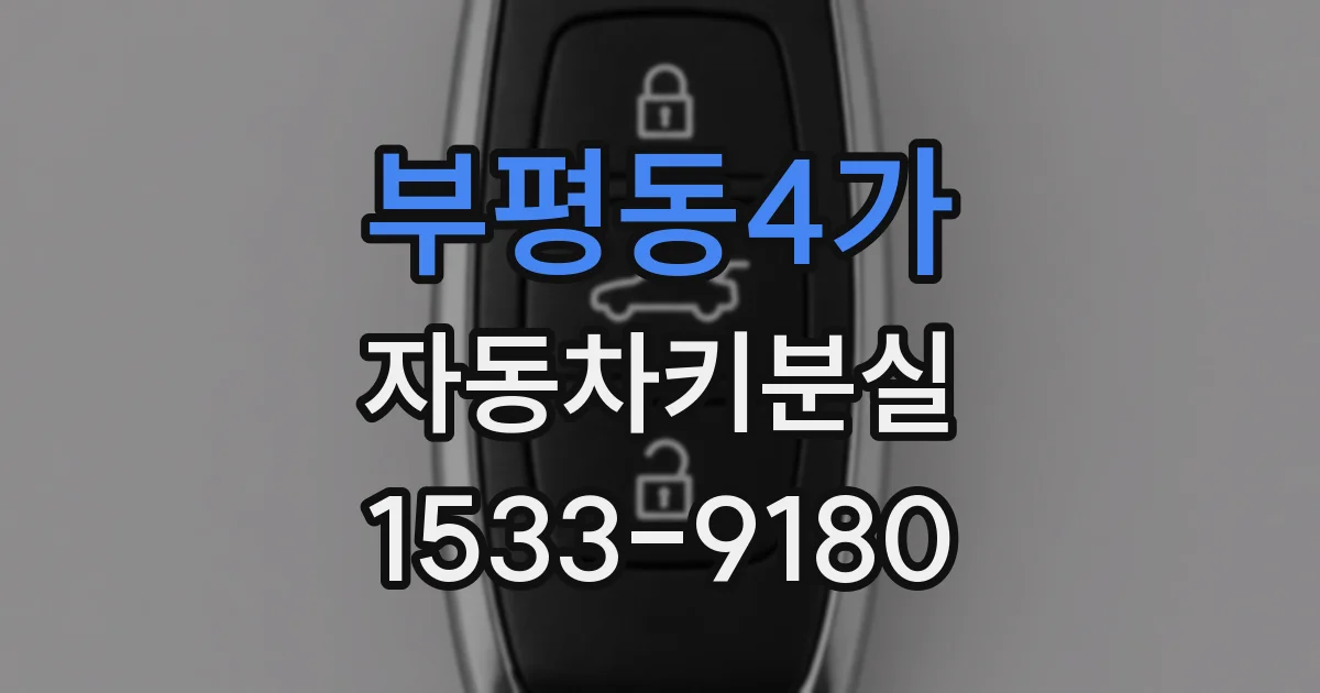 부평동4가 자동차키분실