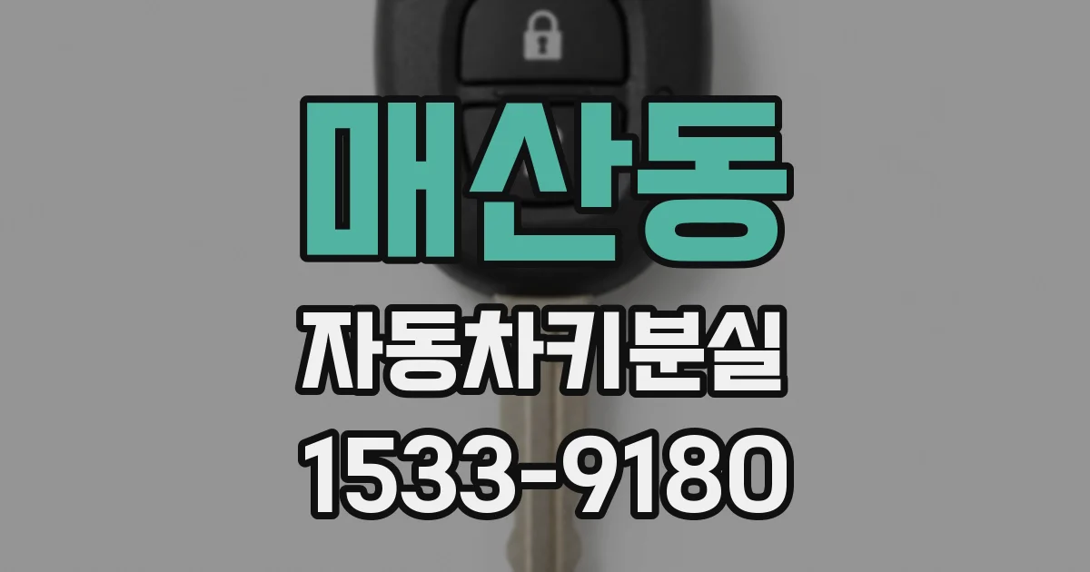 매산동 자동차키분실