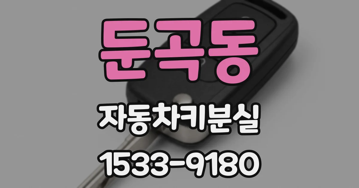 둔곡동 자동차키분실