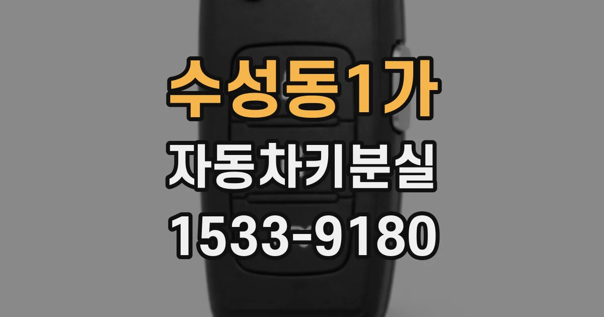수성동1가 자동차키분실