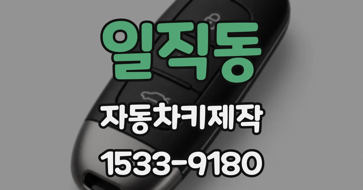 일직동 자동차키제작