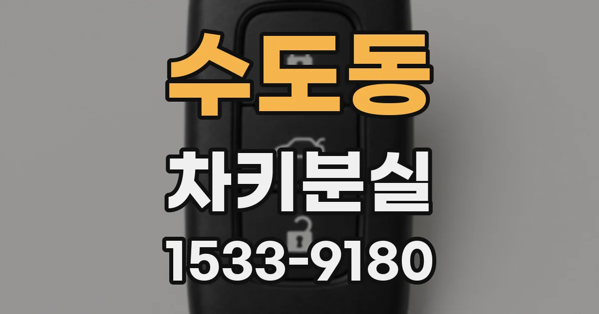 수도동 차키분실