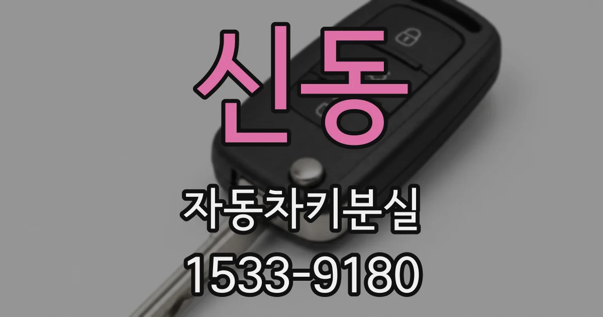 신동 자동차키분실