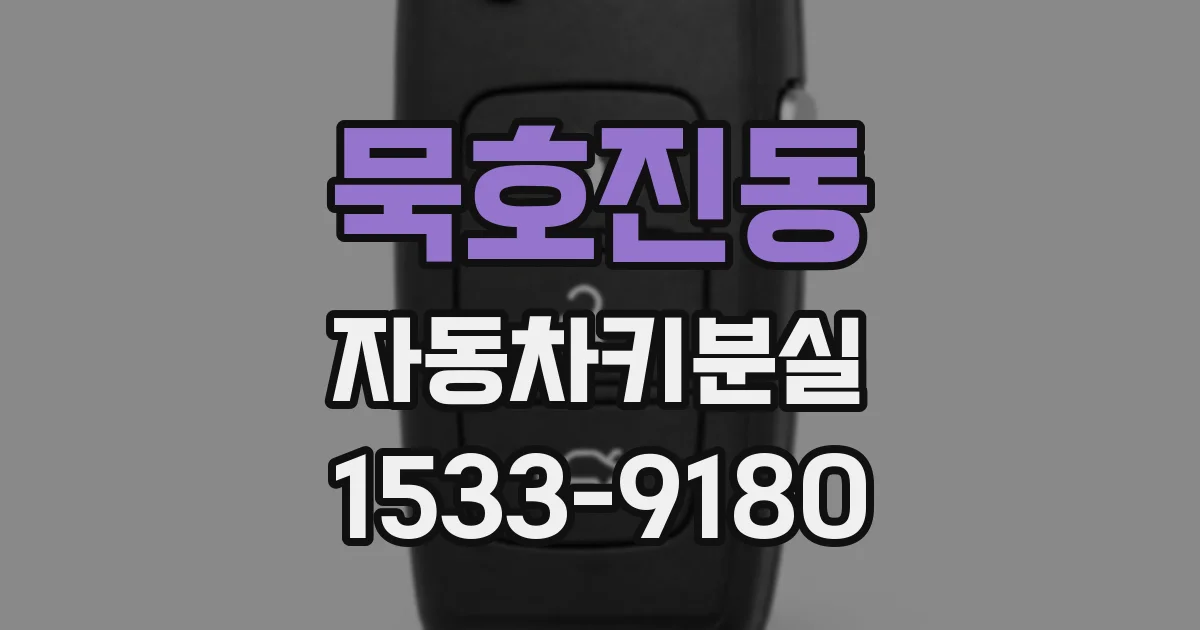 묵호진동 자동차키분실