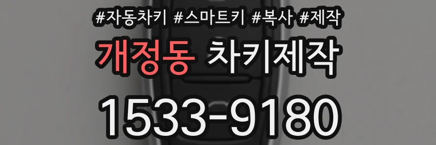개정동 차키제작