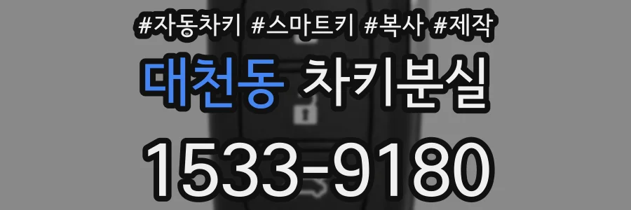 대천동 차키분실