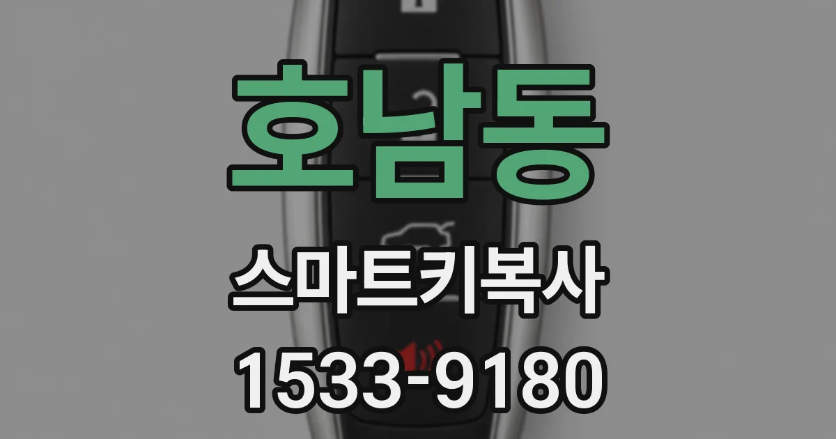 호남동 스마트키복사