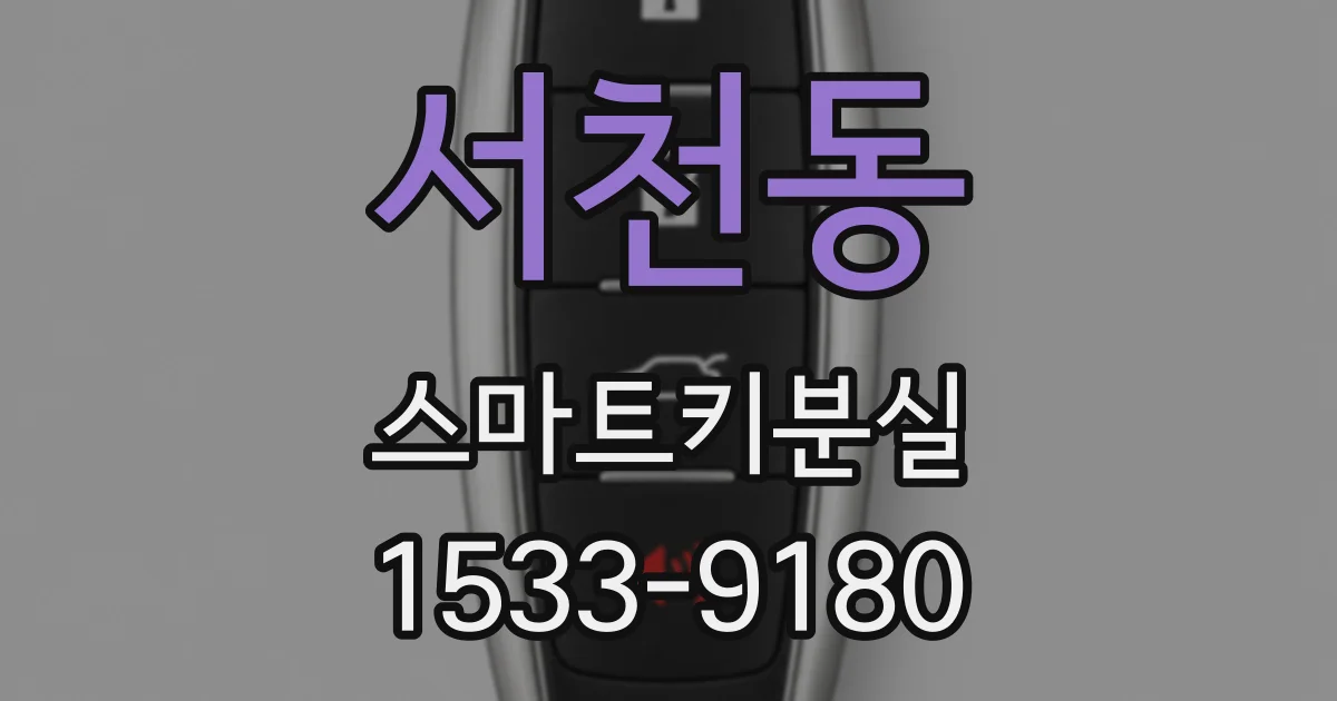 서천동 스마트키분실