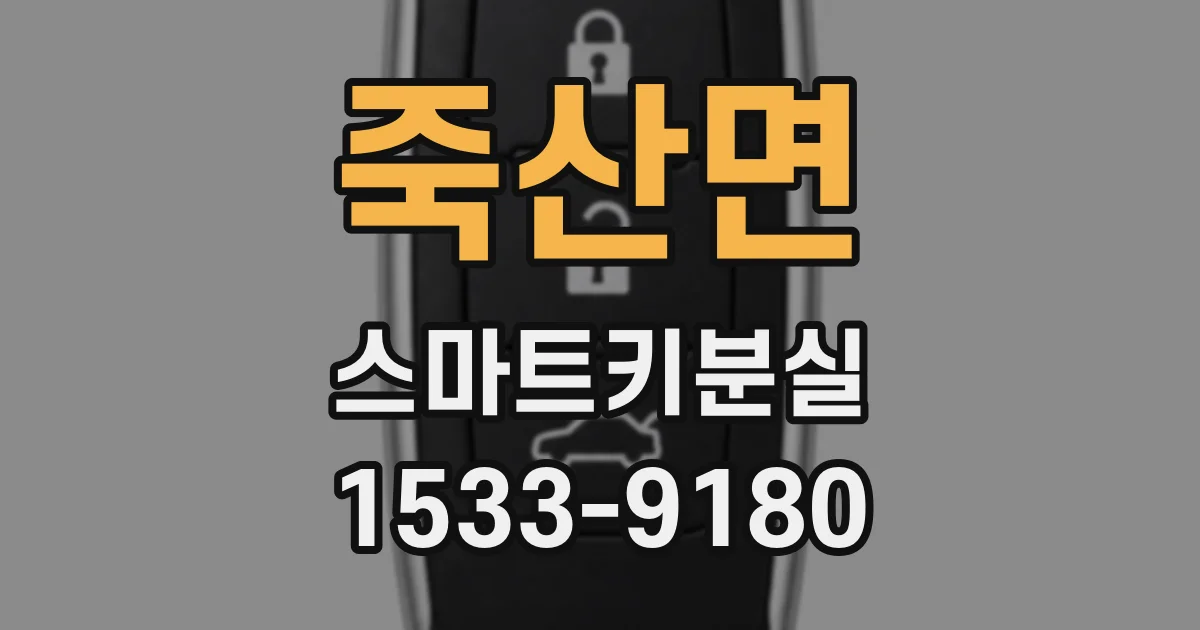 죽산면 스마트키분실