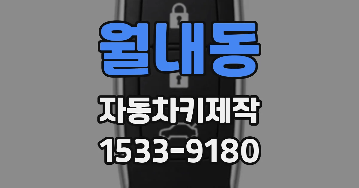 월내동 자동차키제작
