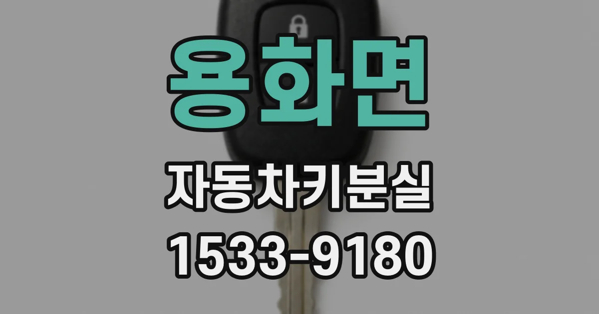 용화면 자동차키분실