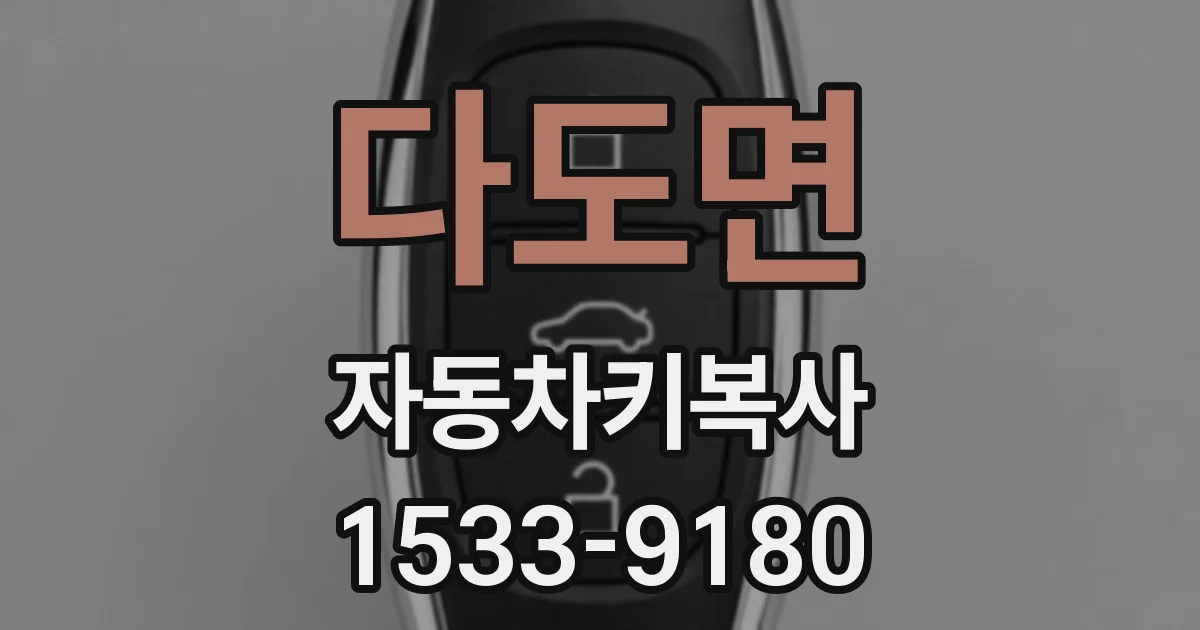 다도면 자동차키복사