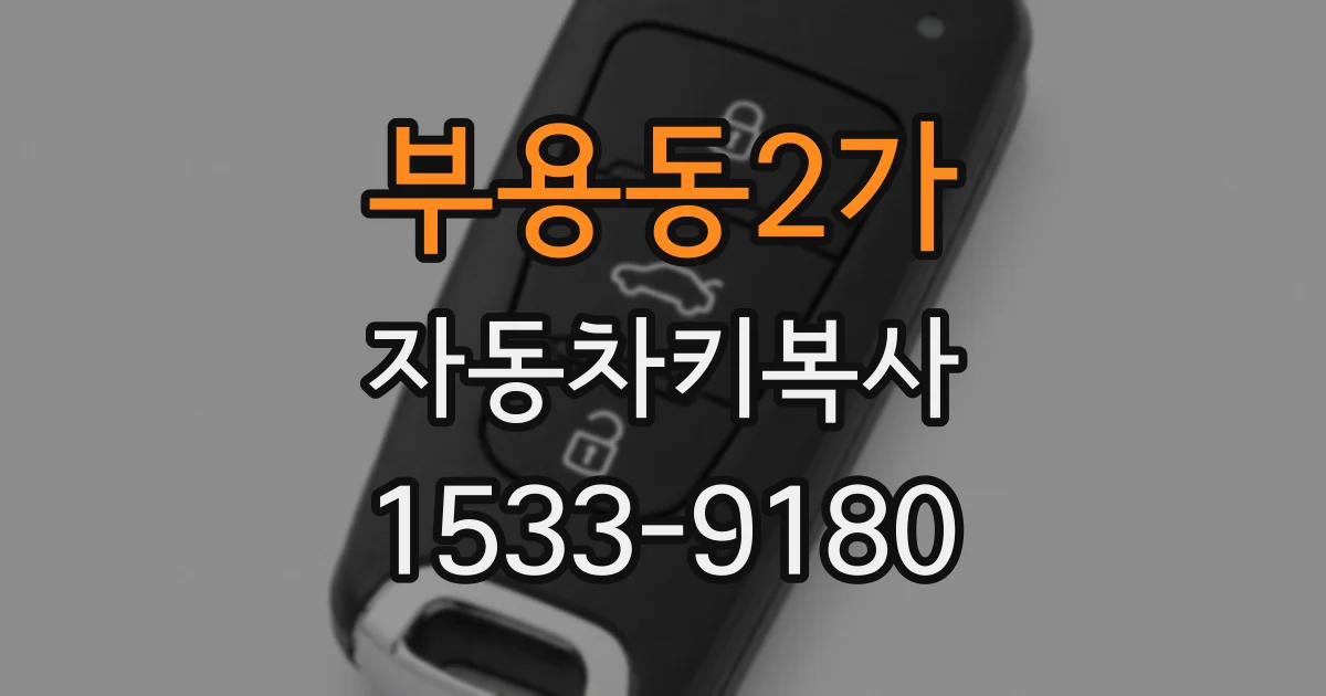 부용동2가 자동차키복사