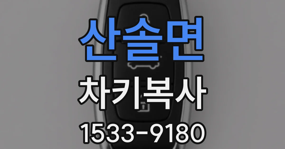 산솔면 차키복사