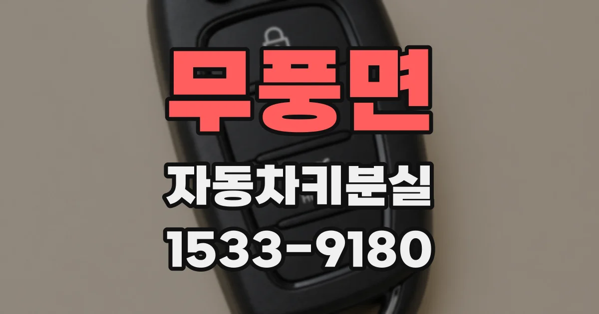무풍면 자동차키분실
