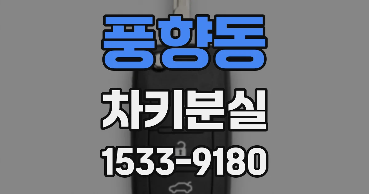 풍향동 차키분실