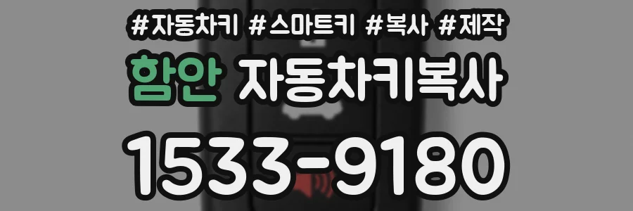 함안 자동차키복사