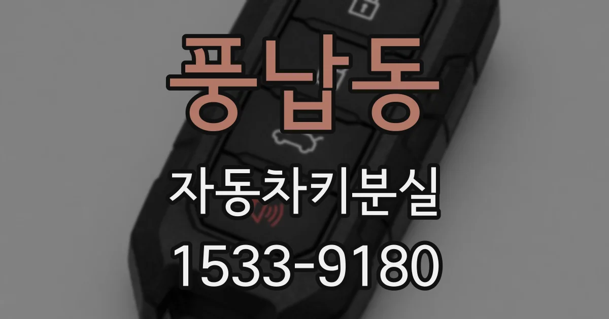 풍납동 자동차키분실