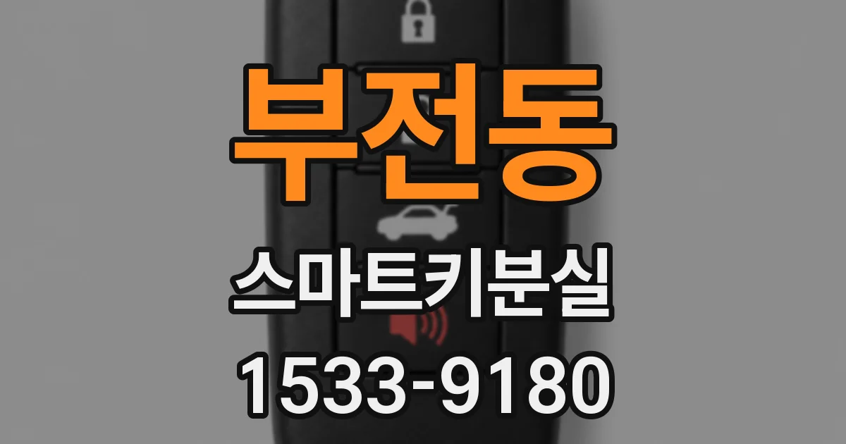 부전동 스마트키분실