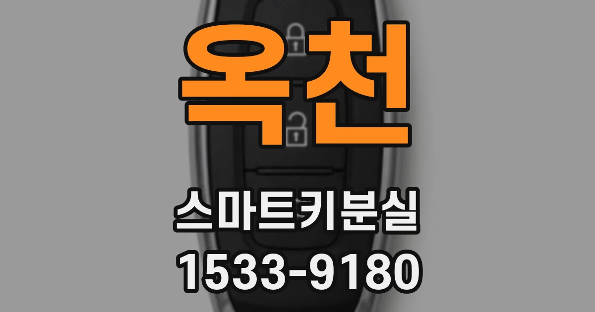옥천 스마트키분실