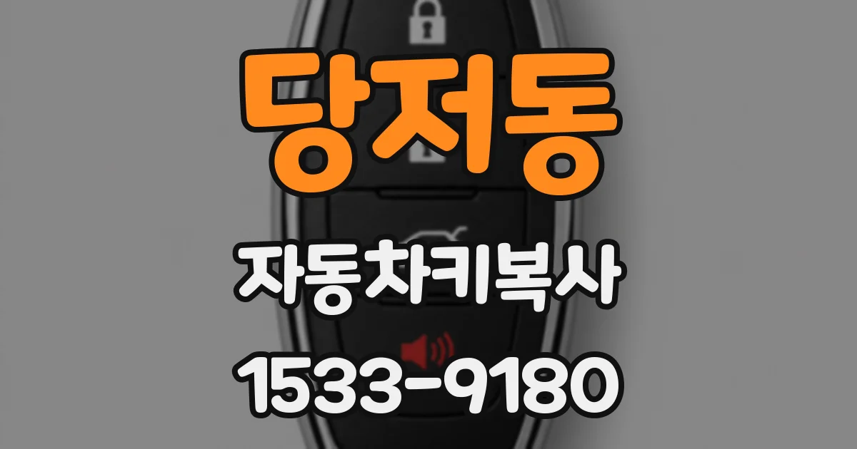 당저동 자동차키복사