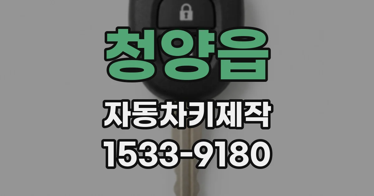청양읍 자동차키제작