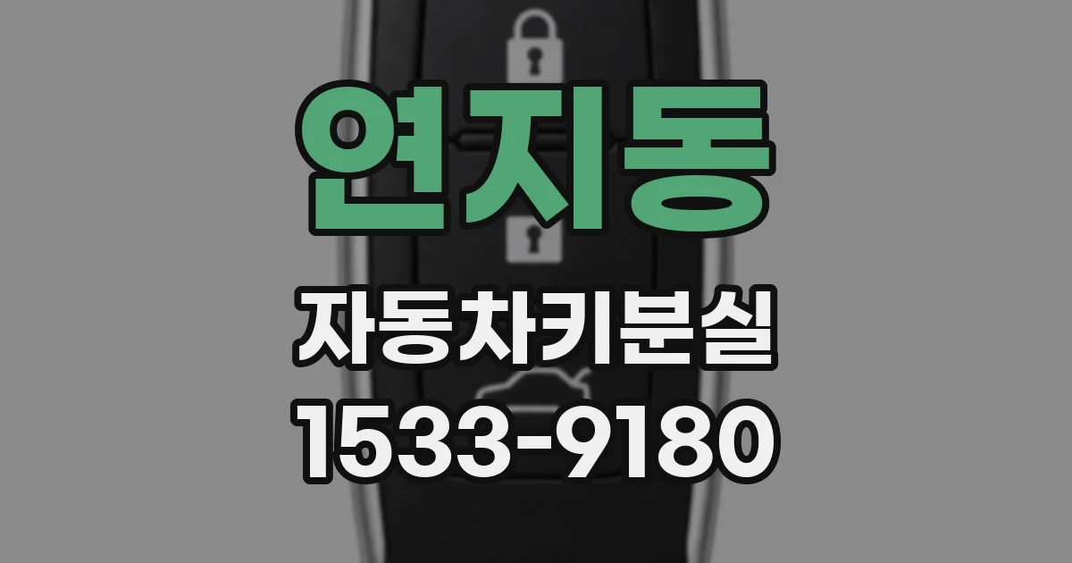 연지동 자동차키분실