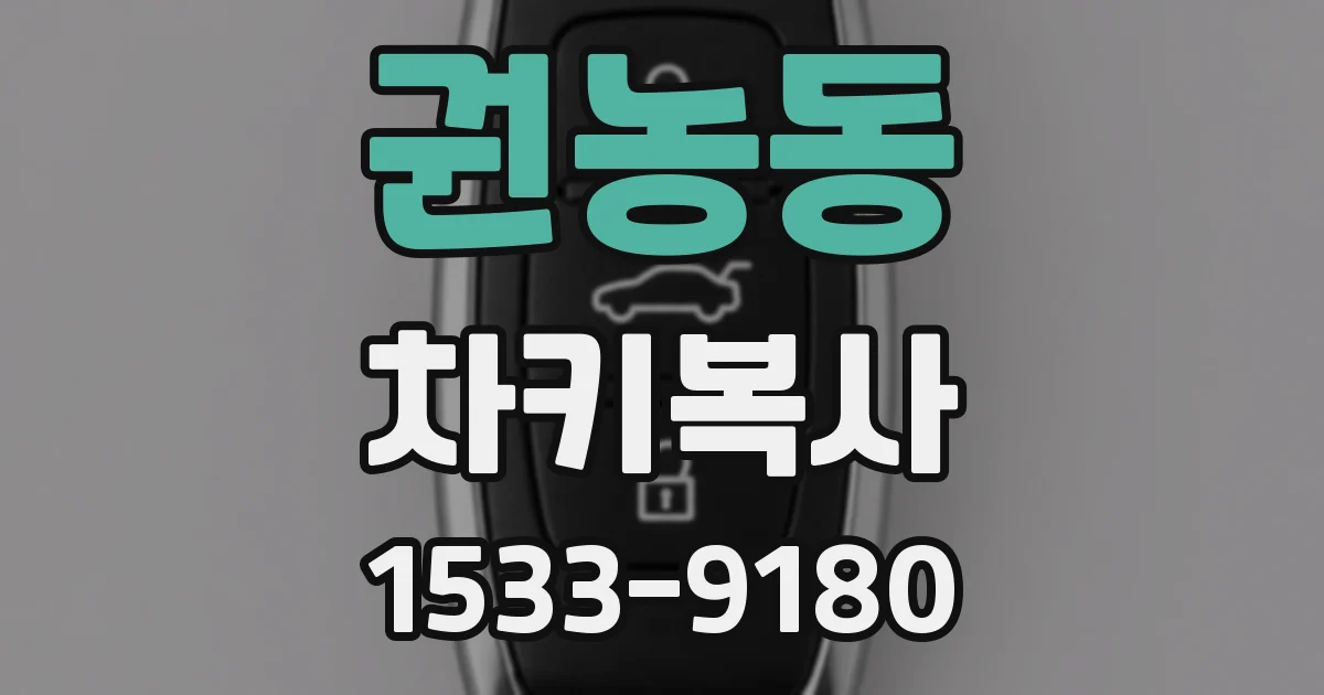 권농동 차키복사