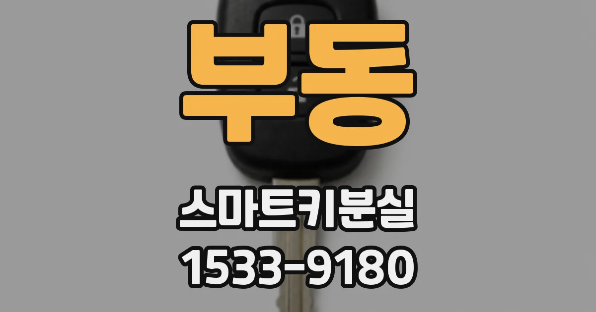 부동 스마트키분실