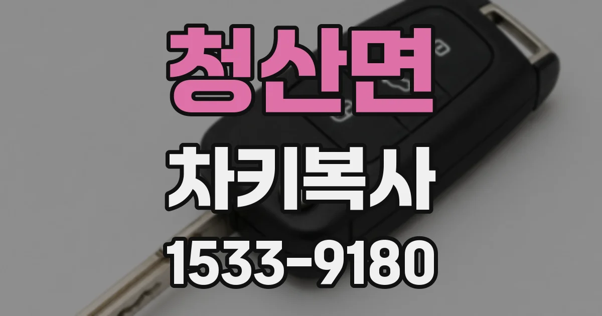 청산면 차키복사