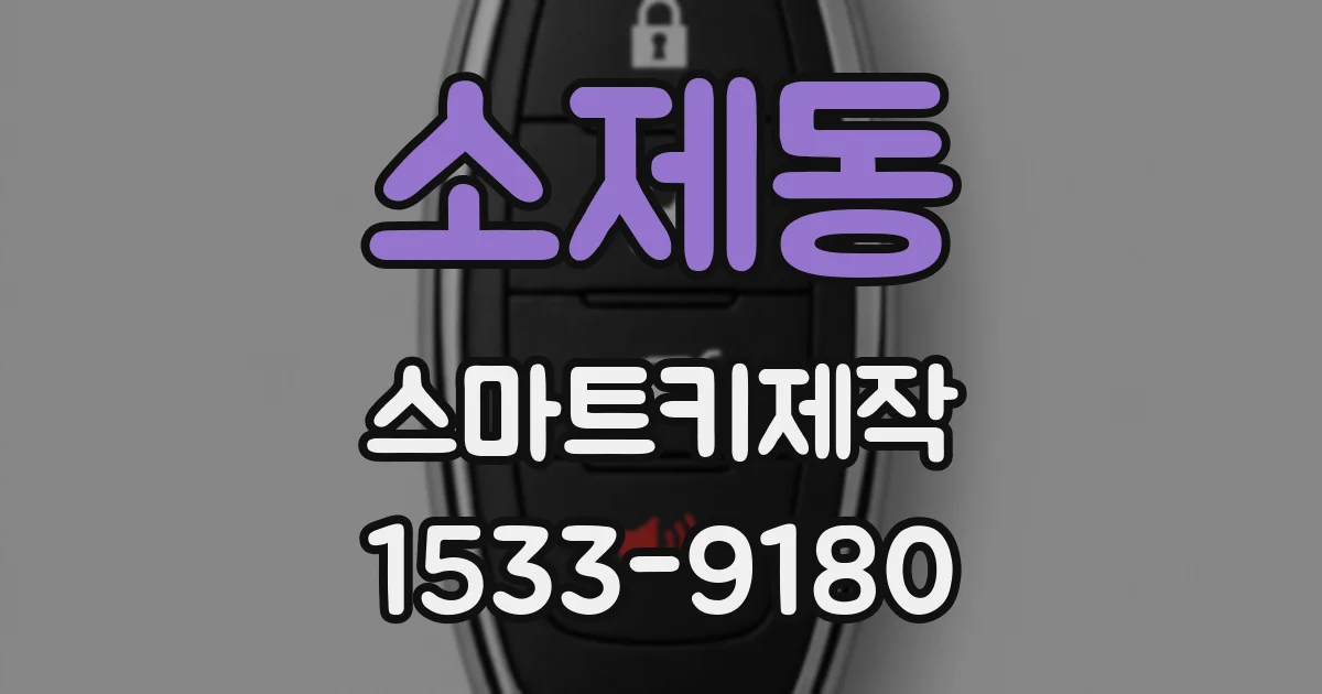 소제동 스마트키제작