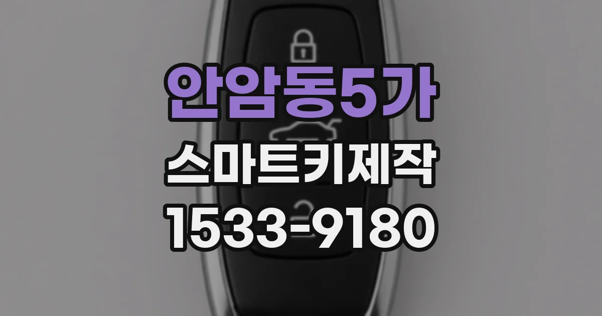 안암동5가 스마트키제작