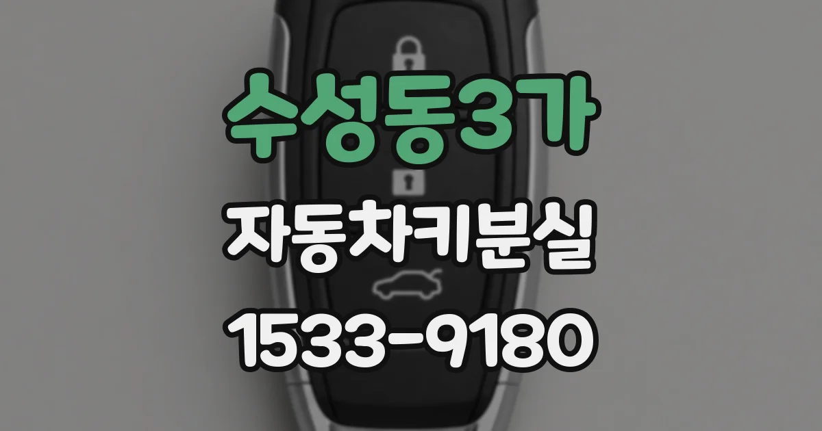 수성동3가 자동차키분실
